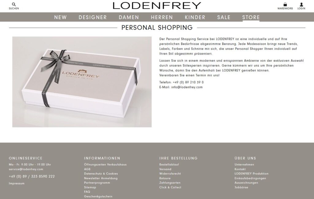 Personal Shopping bei LODENFREY München – Luxusmode mit Stilberatung erleben