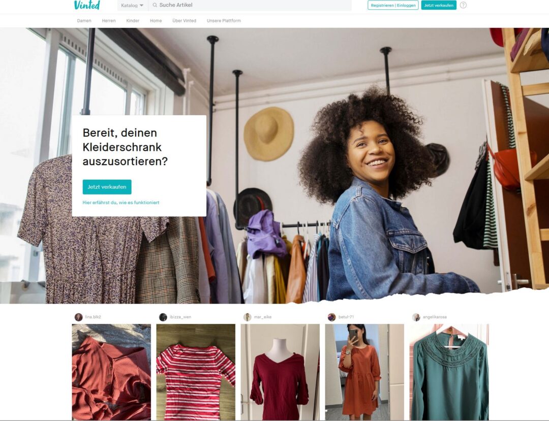 Überblick über Second Hand Online Plattformen Vinted bei STYLEFINDS Fragen