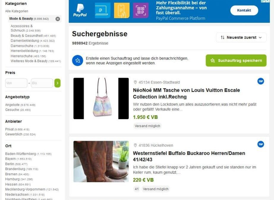 Kleidung verkaufen über Kleinanzeigen – lohnt sich das?